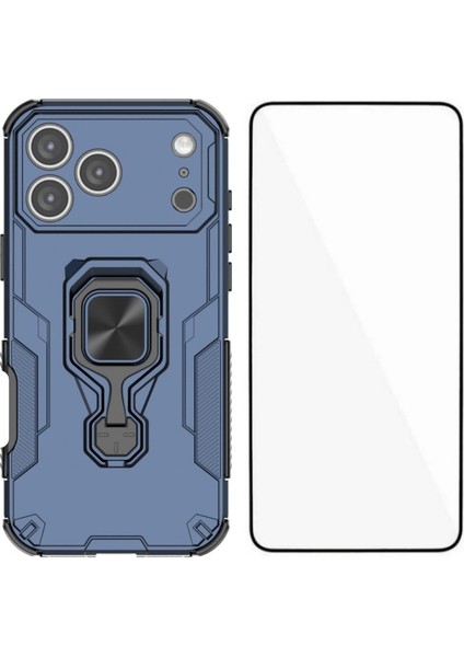 iPhone 17 Pro Pc Için Temperli Camlı Tpu Arka Kapak Destek Ayağı (Yurt Dışından)