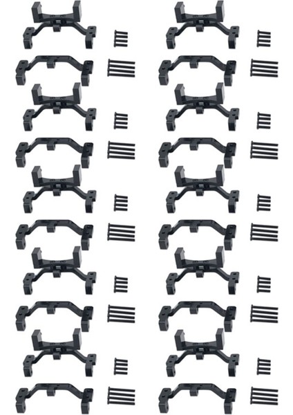 Mn Için 10X D90 D91 D96 MN99S 1/12 Rc Araba Yükseltme Parçaları Metal Çekme Çubuk Taban Koltuğu ve Aks Yukarı Servo Braketi Siyah (Yurt Dışından)