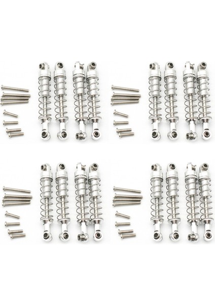 16 Pcs Wpl C14 C24 C34 Mn D90 D91 D96 D99 D99S MN90 MN99S Rc Araba Yükseltme Parçaları Gümüş (Yurt Dışından)