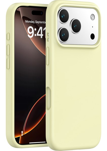 iPhone 17 Pro Pc + Sıvı Silikon Çizilmez Astarlı Telefon Kılıfı (Yurt Dışından)