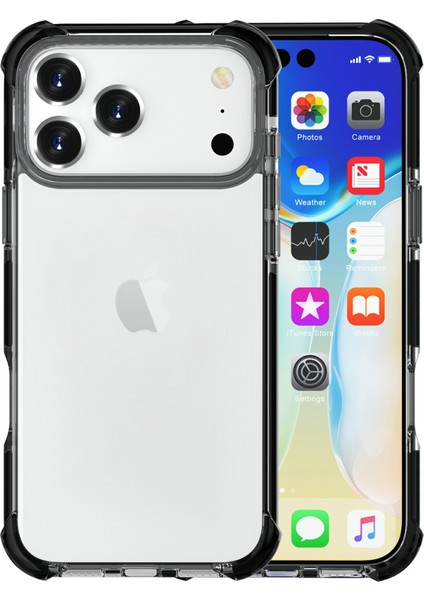 iPhone 17 Pro Dört Köşe Düşmeye Karşı Dayanıklı Şeffaf Tpu + Tpe + Pc Telefon Kılıfı (Yurt Dışından) fiyatları