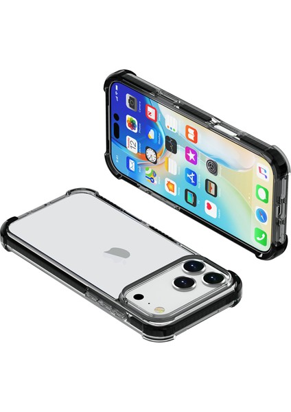 iPhone 17 Pro Dört Köşe Düşmeye Karşı Dayanıklı Şeffaf Tpu + Tpe + Pc Telefon Kılıfı (Yurt Dışından) modelleri