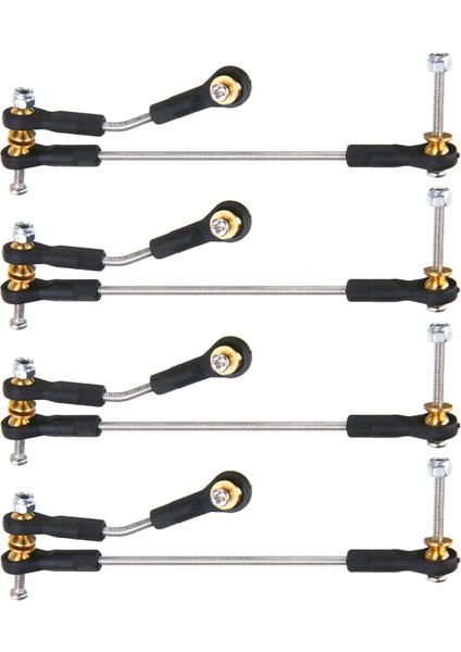 4 Set Direksiyon Çekme Çubuğu Servo Çubuğu Wpl B14 B14 B16 B36 C14 C24 C44 1/16 Rc Araç Aksesuarları (Yurt Dışından)