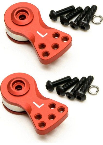 2x 25T Diş Diş Yarı Servo Kol Korna 1/8 1/10 Rc Araç Teknesi Futaba/sanwa/taktik/acoms/tamiya/aitec/traxxas/savox (Yurt Dışından)