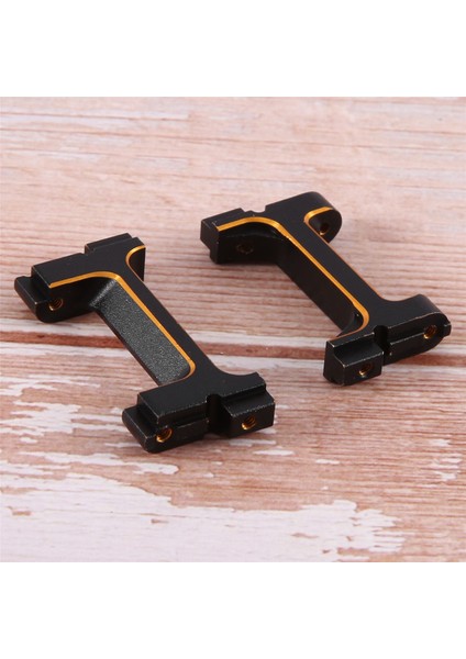 Pirinç Siyah Kaplama Ön Arka Tampon Servo Montajlar Tampon Koruyucu Standı Traxxas 1/18 TRX4M Rc Paletli Araba Altın (Yurt Dışından)