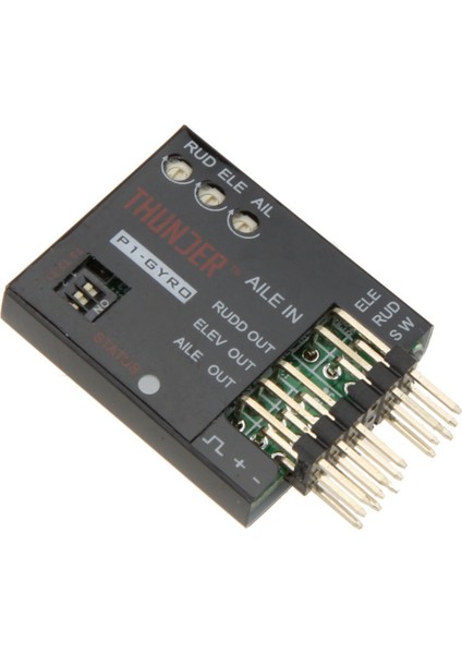 2x P1-Gyro 3 Eksenli Uçuş Kontrolör Stabilizatör Sistemi Sabit Uçan Kanat Siyahı Için Gyro (Yurt Dışından) fiyatları