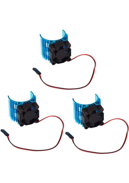 1/10 Rc Arabası Için 5V Soğutma Fanı ile 3x Meta Isı Lavabosu 540 550 3650 Boyut Motor (Yurt Dışından)
