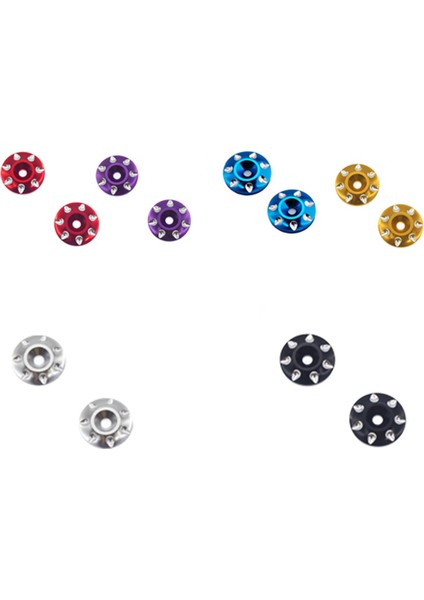 4x Metal Kuyruk Kanadı M3 Vidalar 1/8 1/10 Ölçekli Yoldan Çıkarım Buggy Kamyon Rc Arabalar Mavi (Yurt Dışından) fırsatları