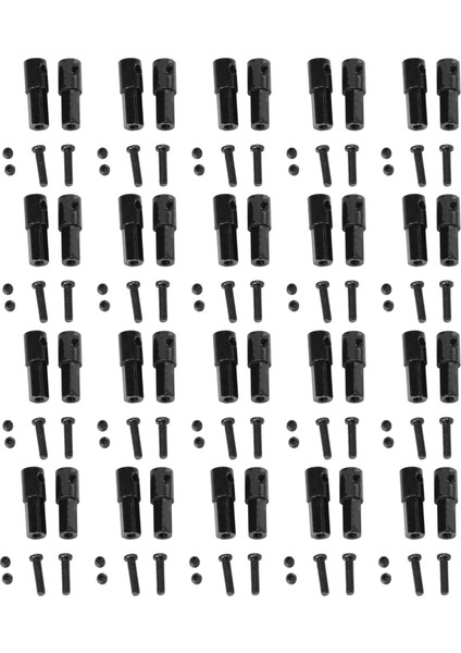 40PCS Metal Arka Akslı Mil Adaptör Wpl D12 C14 C24 C34 B24 B36 Mn D90 D91 MN99S Rc Araç Parçaları (Yurt Dışından)