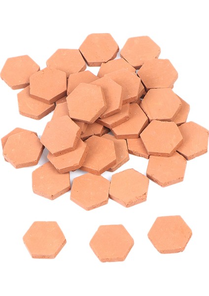 40PCS 1/16 Ölçekli Simülasyon Minyatür Altıgen Kırmızı Tuğla Model Dıy Peri Dollhouse Bahçe Aksesuarları Oyuncak Tuğla Kırmızı (Yurt Dışından)