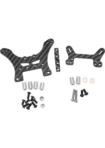 2pcs Karbon Fiber Tamiya Için Ön ve Arka Şok Kulesi Df-02 DF02 Rc Araba Yükseltme Parçaları Aksesuarları (Yurt Dışından)