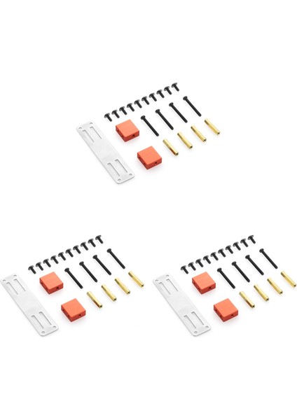 3x Metal Servo Sabit Montaj Braket Kiti Mn D90 D91 D99S MN99S 1/12 Rc Kamyon Araba Yükseltme Parçaları Aksesuarları Kırmızı (Yurt Dışından)
