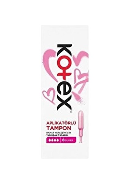 Aplikatörlü Tampon 8 Adet Süper Sızıntı Önleyici Teknoloji ile Gün Boyu Koruma fiyatları