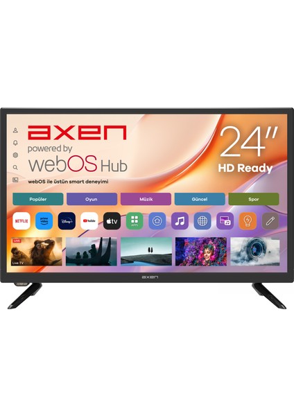 AX24LEDI262C-S 24'' 60 Ekran Uydu Alıcılı HD Ready webOS Smart LED TV