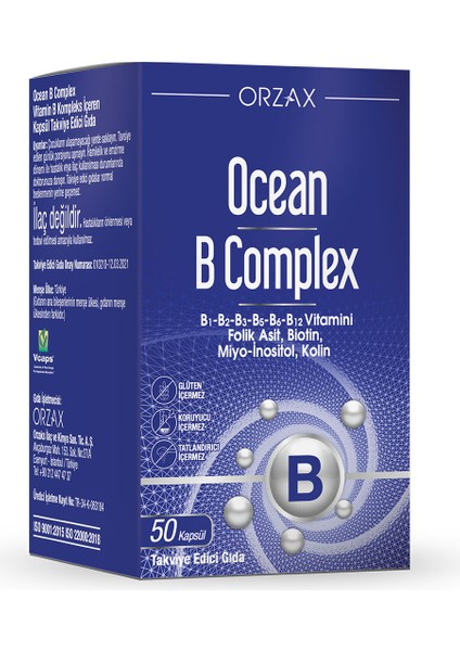 Ocean B Complex 50 Kapsül Takviye Edici Gıda modelleri