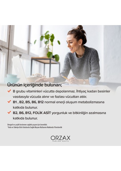 Ocean B Complex 50 Kapsül Takviye Edici Gıda