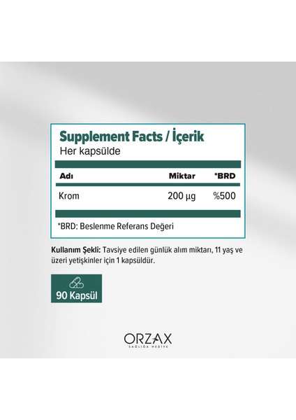 Ocean Krom Pikolinat 20 Mcg 90 Kapsül modelleri