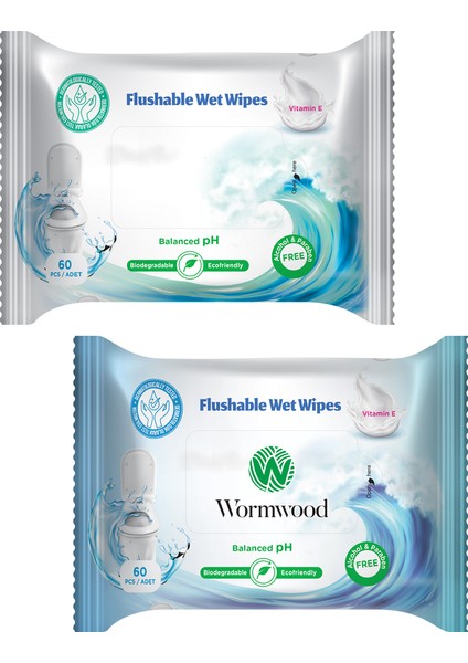 Flushable Islak Tuvalet Kağıdı 24 x 60'lı