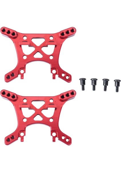 2pcs Metal Şok Kulesi A2504 Remo Hobby Smax 1621 1625 1631 1635 1651 1655 1/16 Rc Araba Yükseltme Parçaları Kırmızı (Yurt Dışından)