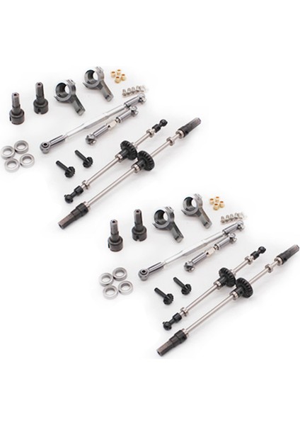 2x Wpl B1 B14 B14 C14 C24 Rc Araç Parçaları Metal Aks Dişli Direksiyon Çekme Çubuğu Ön+Arka (Yurt Dışından)