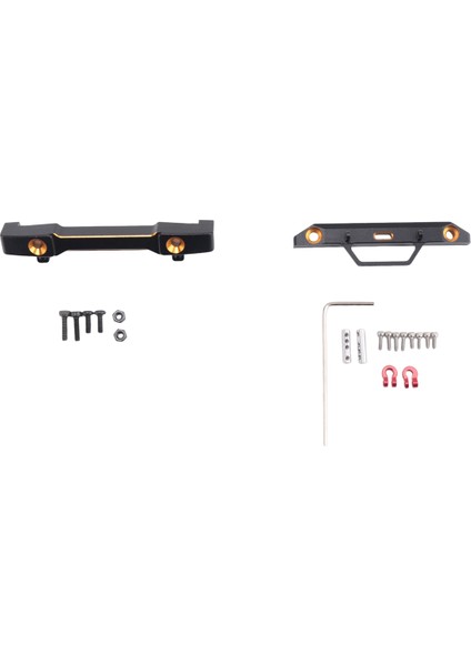 2pcs Metal Ön ve Arka Tampon Eksenel SCX24 AXI90081 1/24 Rc Paletli Araba Yükseltme Parçaları (Yurt Dışından) indirimleri