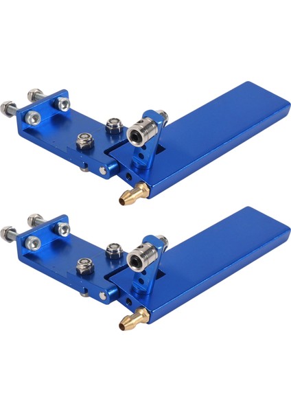 2x Rc Tekne Alüminyum Alaşım Markası 75MM Metal Emme Su Dümeni Uzaktan Kumanda Rc Tekneleri Cnc Parçaları Mavi (Yurt Dışından)
