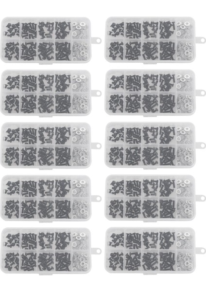 Vidalar 1/10 Hsp Traxxas Taxxas Tamıya Hpı Kyosho D90 SRC10 Uzaktan Kumanda Rc Araç Parçaları 1800PCS (Yurt Dışından)