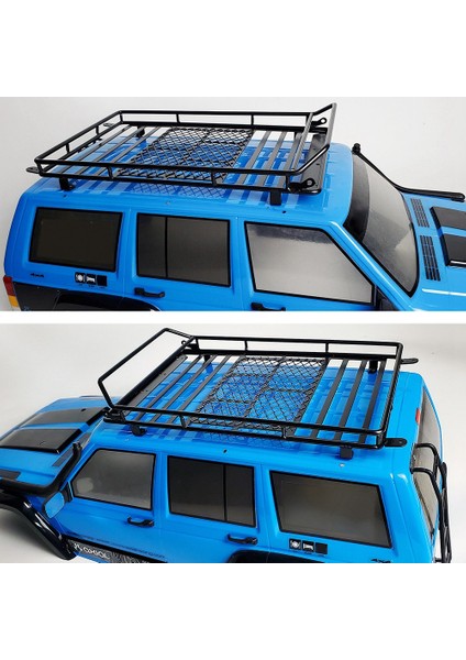 1/10 Rc Prıger Arak SCX10 Traxxas Trx4 Trx4 Bronco RC4WD D90 YK4102 Için LED Işıkları ile Metal Çatı Rafı Bagaj Taşıyıcı (Yurt Dışından) indirimleri
