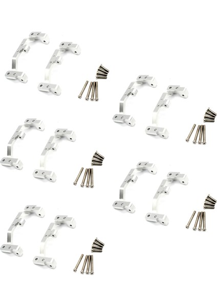 5x Metal Çekme Çubuğu Baz Koltuk Braketi Mn D90 D91 D99S MN90 MN99S 1/12 Rc Araba Yükseltme Parçaları Gümüş (Yurt Dışından)