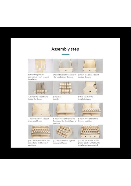 2x Dıy Ahşap Organizatör Boya Şişeleri Ekran Raf Fırçaları Tutucu Stand Depolama Modeli Aracı (Yurt Dışından) modelleri