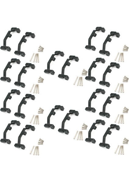 20X Metal Çekme Çubuk Baz Koltuk Braketi Mn D90 D91 D99S MN90 MN99S 1/12 Rc Araba Yükseltme Parçaları Siyah (Yurt Dışından)