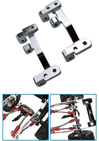2pair Metal Çekme Çubuğu Baz Koltuğu Wpl C24 C14 C14K C24K 1/16 Rc Araba Yükseltme Parçaları Gümüş (Yurt Dışından) fiyatları