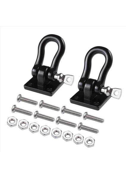10 Adet Römork Çekme Tokası Çekme Kancaları Metal Tırmanma Römork Prangaları 1/10 Rc Araba Kamyonu Tırmanma Arabası (Siyah) (Yurt Dışından) modelleri