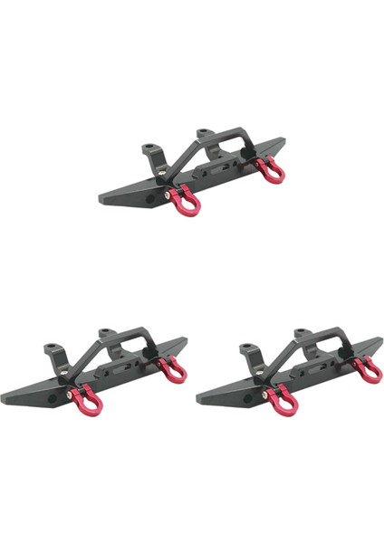 Mn Için 3x Metal Ön Tampon D90 D91 D91 D96 MN90 MN99S 1/12 Rc Araba Yükseltme Parçaları Aksesuarları Siyah (Yurt Dışından)