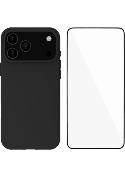 iPhone 17 Pro Tpu Kılıf Mat Arka Kapak ve Temperli Cam (Yurt Dışından)