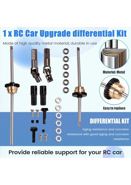 Rc Car Yükseltme Diferansiyel Kiti Wpl C14 C24 Mn D90 4WD Rc Araba Yükseltme Parçaları (Yurt Dışından) fırsatları