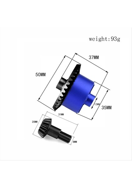 1/10 Arrma Senton Granit Kraton Vorteks Için Metal Çelik Bevel Dişli Diferansiyel Kılıfı Outcast Big Rock Kırmızı (Yurt Dışından) modelleri