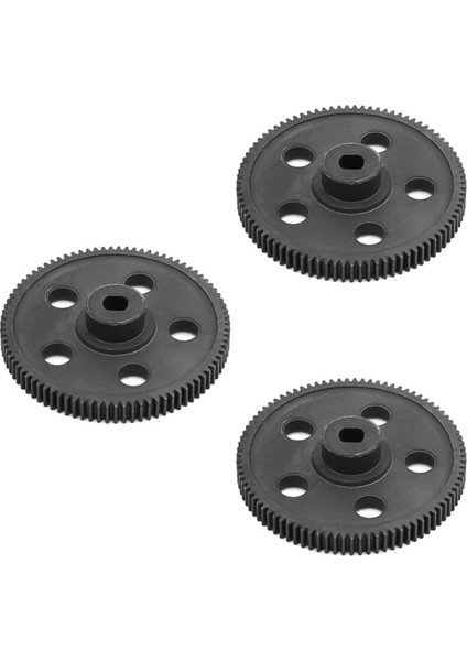 Hsp Rgt E86100 Yükseltme Parçaları Için 3x Metal Spur Dişli 87T 180024 Rc 1/10 Rock Trawler 94180 86100 Siyah (Yurt Dışından)