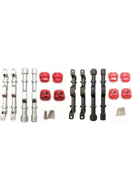 6x Metal Ön ve Arka Köprü Aks Mahkeme Kılıfı D90 D90 D91 MN99 MN99S 1/12 Rc Araba Yükseltme Parçaları Aksesuarları Siyah (Yurt Dışından) indirimleri