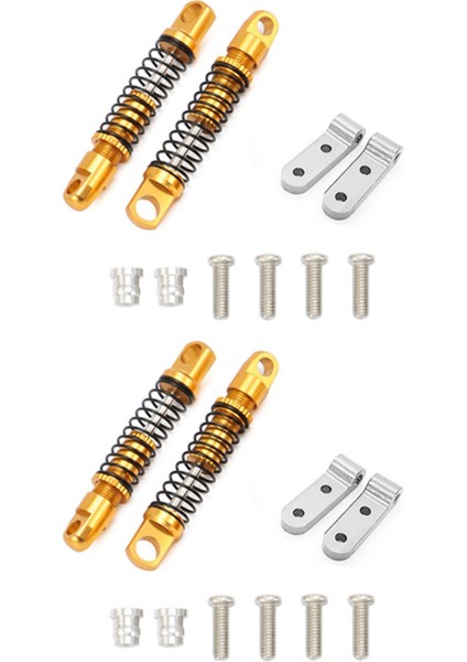 Wpl D12 Için 2x Rc Araç Metal Arka Şok Emici Damper Montaj Sabit Koltuk Yükseltmeleri Parça Aksesuarları 3 (Yurt Dışından)