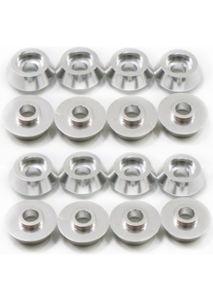 16PCS Metal Bağlantı Çubuk Vidalı Conta Şim Yasacı Wpl C14 C24 C34 C44 Mn D90 D91 D99S Rc Car Gümüş (Yurt Dışından)
