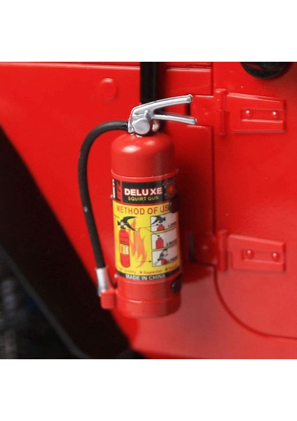 4x Rc Dekorasyon Metal Mini Yangın Söndürücü 1/10 Rc Prıgler Axıal SCX10 90046 Traxxas Trx4 Tamiya D90 Kırmızı (Yurt Dışından) modelleri