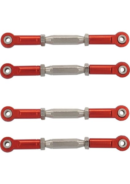 4pcs Metal Ayarlanabilir Direksiyon Bağlantısı Servo Bağlantı Çekme Çubuğu Traxxas Slash 4x4 5807 HQ727 1/10 Rc Araç Yükseltilmiş Parçalar 1 (Yurt Dışından)