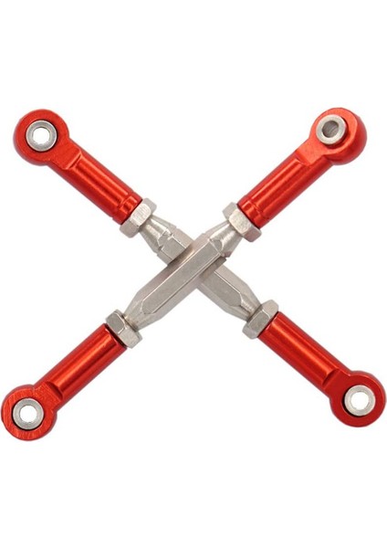 4pcs Metal Ayarlanabilir Direksiyon Bağlantısı Servo Bağlantı Çekme Çubuğu Traxxas Slash 4x4 5807 HQ727 1/10 Rc Araç Yükseltilmiş Parçalar 1 (Yurt Dışından) fırsatları