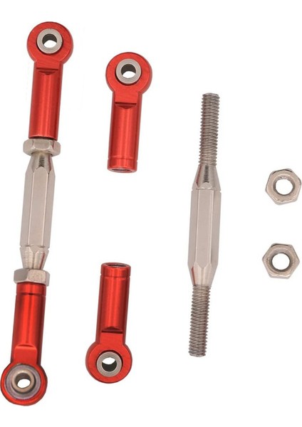 4pcs Metal Ayarlanabilir Direksiyon Bağlantısı Servo Bağlantı Çekme Çubuğu Traxxas Slash 4x4 5807 HQ727 1/10 Rc Araç Yükseltilmiş Parçalar 1 (Yurt Dışından) indirimleri