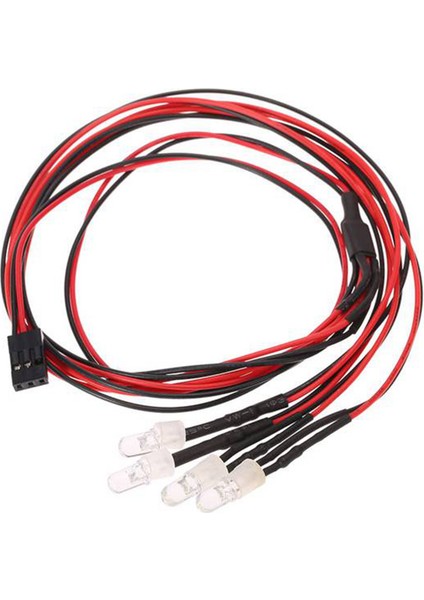 3x 4 LED Işık Kiti 2 Beyaz 2 Kırmızı 1/10 1/8 Traxxas Trx4 Hsp Axıal SCX10 D90 Hpı Rc Car (Yurt Dışından) fiyatları