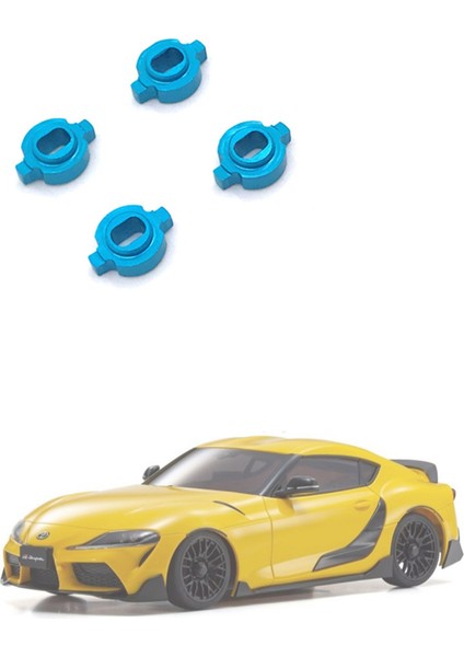 4pcs Metal Bond Değişimi Adaptörü Sivrisinek Rc Arabası Zero-Z Kyosho Mini-Z Mr-03 Tekerlek Hub Awd&#39 De Değişiklik Gümüş (Yurt Dışından) modelleri