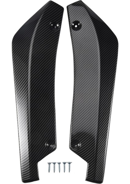 x Araba Karbon Fiber Arka Tampon Dudak Difüzörü Ayırıcı Koruyucu (Yurt Dışından)