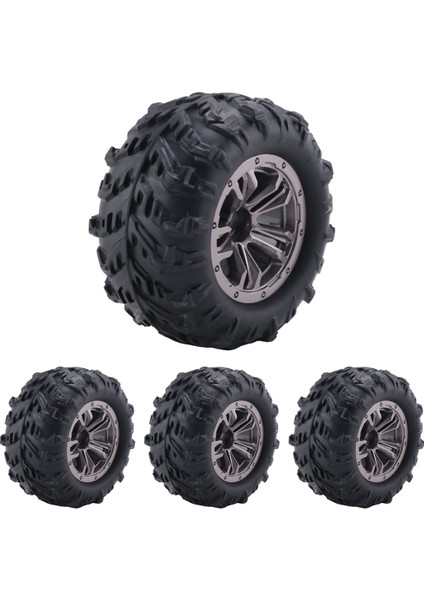 4pcs Xinlehong Için 80MM Tekerlek Lastik Lastik Q901 Q902 Q903 9130 9136 9137 9138 Hosım 1/16 Rc Araba Yükseltme Parçaları 1 (Yurt Dışından)