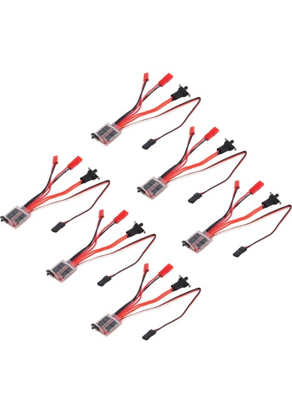 6x Rc Esc 30A 4-8V Fırça Motor Hız Kontrolörü 1/16 1/18 Tırmanma Rc Araba Gemi Tankı Mini 4WD Wpl Araba (Yurt Dışından)